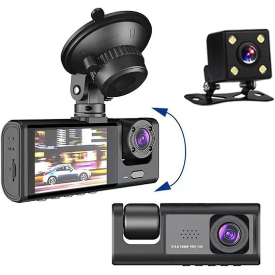 4K Ultra HD Car Dual Lens Dash Camera with WIFI