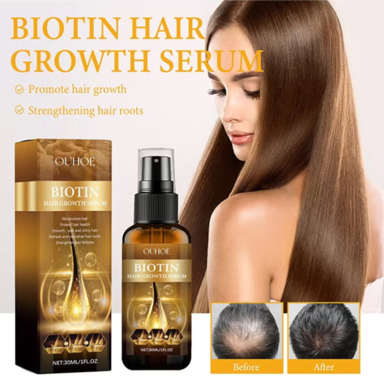 OUHOE Biotin Hair Serum, Hair Regrowth Spray